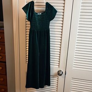 Children’s Place Emerald Velvet romper